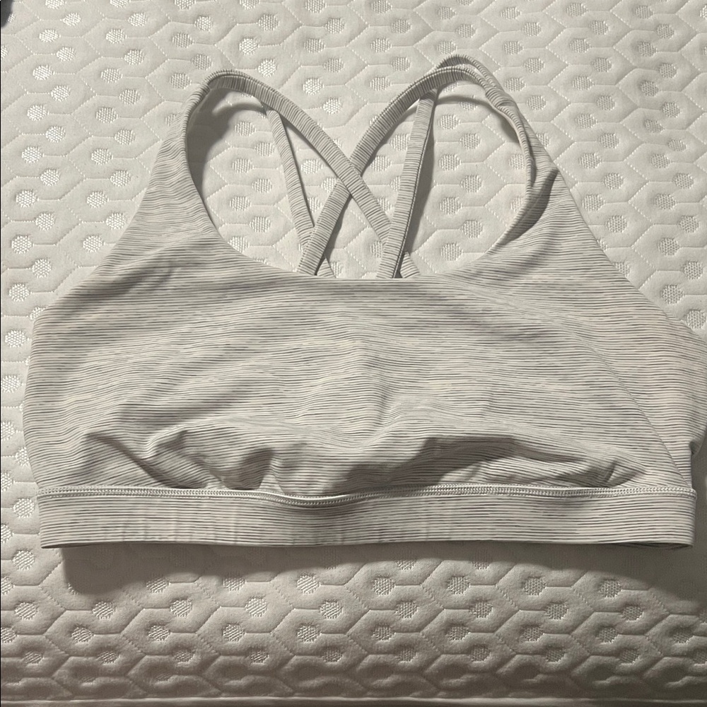 Lululemon Gray Strappy Sports Bra